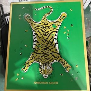 Jonathan Alder Gold Tiger Shaped Foil Jigsaw Puzzle